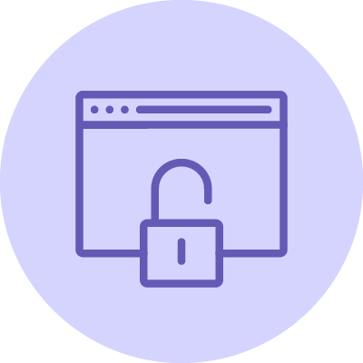 Icon Web Unlock